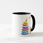 Geef nooit gestapelde Kussens Mok op - Motivatie (Voorkant rechts)