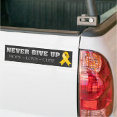 Geef nooit het bewustzijn van Hope Childhood Cance Bumpersticker (Op Truck)