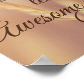 Geef nooit iemand de schuld in het leven van houte poster (Hoek)