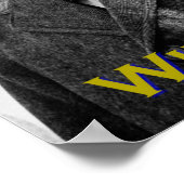 Geef nooit in - Churchill Poster (Hoek)