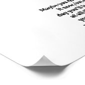 Geef nooit Inspirerend Citaat op Poster (Hoek)