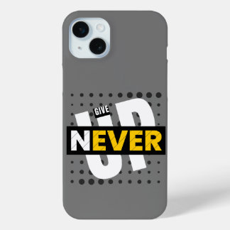 Geef nooit Inspirerend offerte iPhone Case op