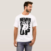Geef nooit judo op t-shirt (Voorkant volledig)