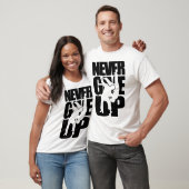 Geef nooit judo op t-shirt (Unisex)