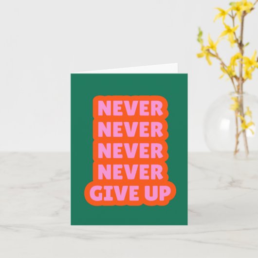 Geef nooit Kaart op (Gele Bloem)