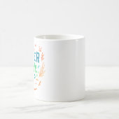 Geef nooit koffie / thee, drank, cadeau-item op koffiemok (Center)
