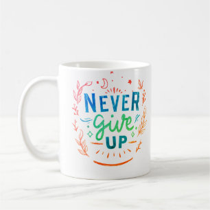 Geef nooit koffie / thee, drank, cadeau-item op koffiemok