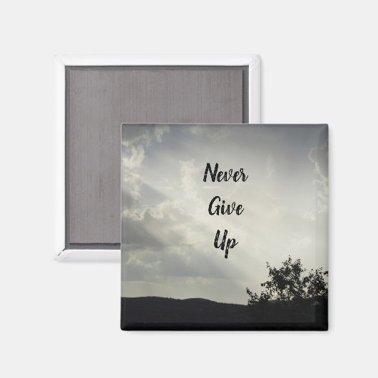 Geef nooit licht door wolken fotozonlicht op magneet (Voorkant / Achterkant)