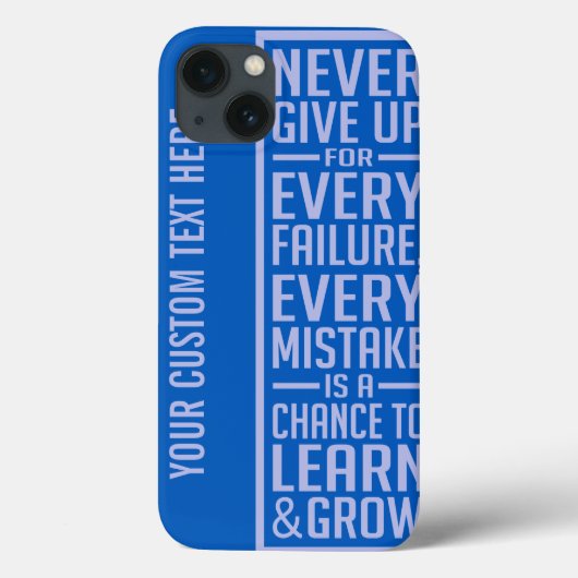 Geef nooit motivatie hoesjes op (Achterkant)