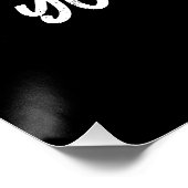 Geef nooit Motivatie Inspirerend op Perfect Poster (Hoek)