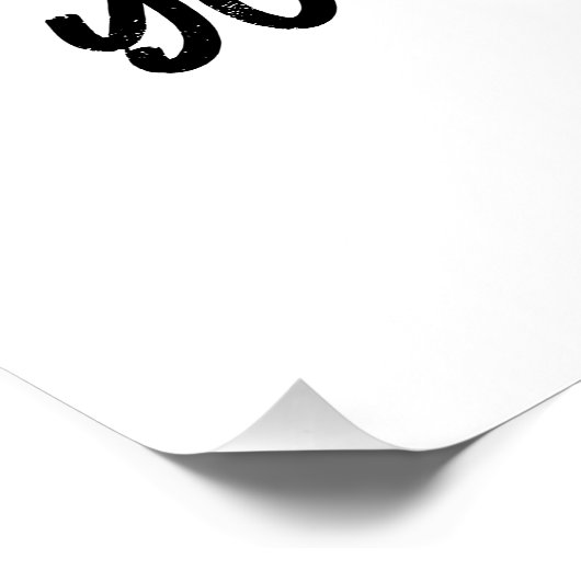 Geef nooit Motivatie Inspirerend op Perfect Poster (Hoek)