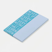 Geef nooit motivatie post-itnota's op post-it® notes (Schuin)