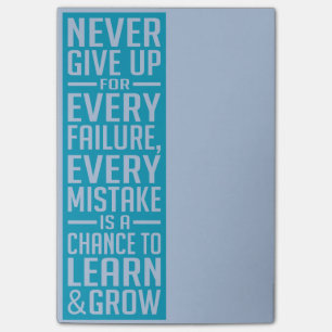 Geef nooit motivatie post-itnota's op post-it® notes