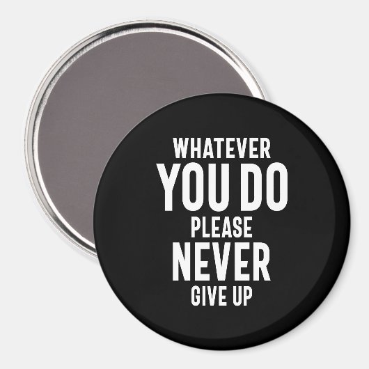 Geef nooit Motivatie prijsopgave op Magneet (Voorkant / Achterkant)