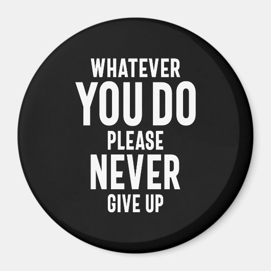 Geef nooit Motivatie prijsopgave op Magneet (Voorkant)