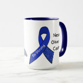 Geef nooit "Naam toevoegen" CFS grote Mok op (Voorkant rechts)