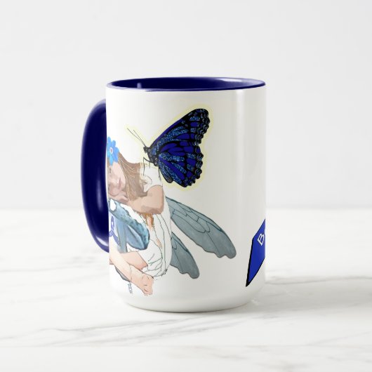 Geef nooit "Naam toevoegen" CFS grote Mok op (Voorkant links)