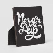 Geef nooit op 2 fotoplaat (Voorkant)