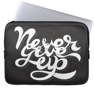 Geef nooit op 2 laptop sleeve