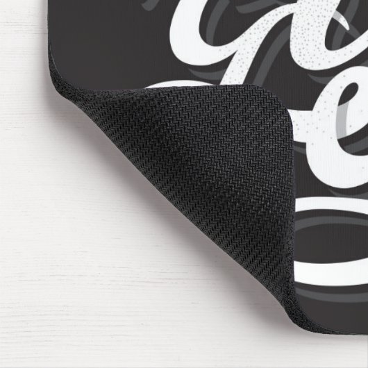 Geef nooit op 2 muismat (Hoek)