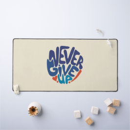 Geef nooit op - Blauw en Rode Citaat van de Dag va Bureaumat