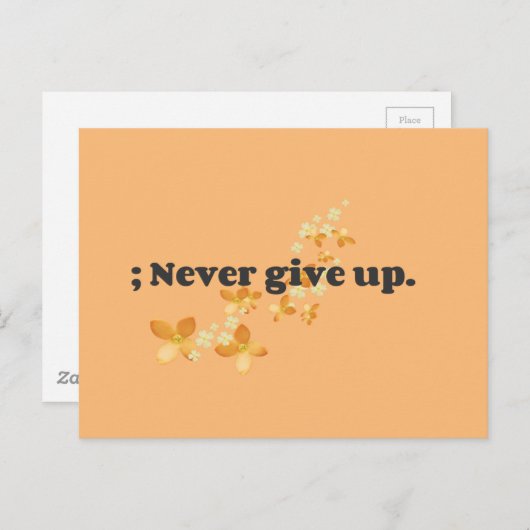 ; geef nooit op briefkaart (Voorkant / Achterkant)