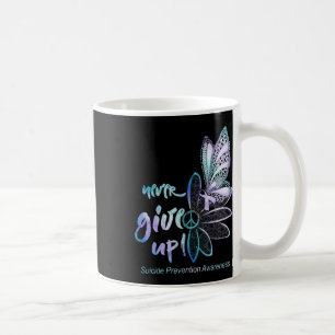 Geef nooit op Butterfly Suicide Prevention Awarene Koffiemok