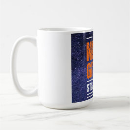 Geef nooit op: Cosmic Edition. Koffiemok