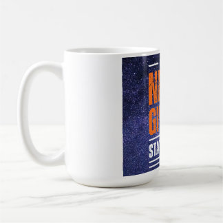 Geef nooit op: Cosmic Edition. Koffiemok