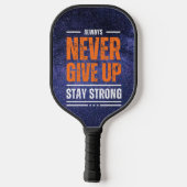 Geef nooit op: Cosmic Edition Pickleball Paddle (Achterkant)