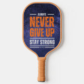 Geef nooit op: Cosmic Edition Pickleball Paddle (Achterkant)