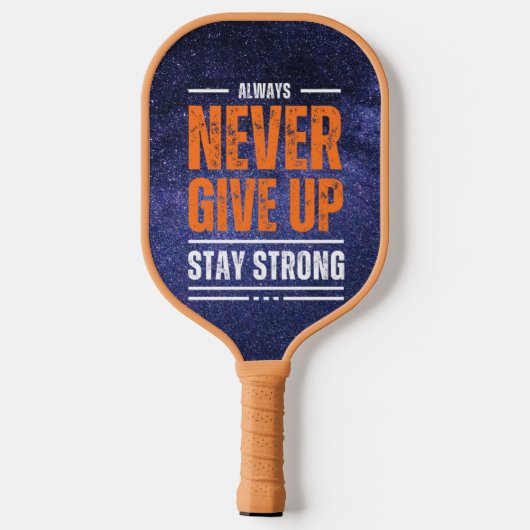 Geef nooit op: Cosmic Edition Pickleball Paddle (Achterkant)