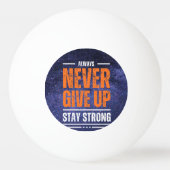 Geef nooit op: Cosmic Edition Pingpongbal (Achterkant)