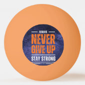 Geef nooit op: Cosmic Edition Pingpongbal (Achterkant)