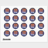 Geef nooit op: Cosmic Edition Ronde Sticker (Vel)