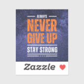 Geef nooit op: Cosmic Edition. Sticker (Vel)