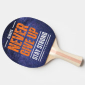 Geef nooit op: Cosmic Edition Tafeltennisbatje (Zijkant)
