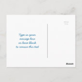 Geef nooit op Dream Blue Ocean  Anchor Briefkaart (Achterkant)