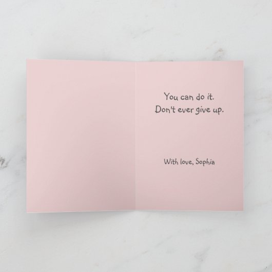 Geef nooit op en koppel nooit Kaart (Binnen)