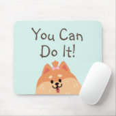 Geef nooit op en koppel nooit Puppy Muismat (Met muis)