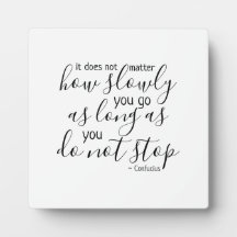 Geef nooit op Geef Plaque niet op