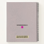 "Geef nooit op" Inspirerend dagboek Notitieboek (Achterkant)