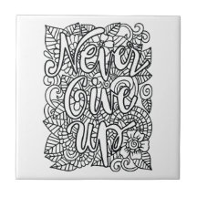 Geef nooit op - kleur je eigen