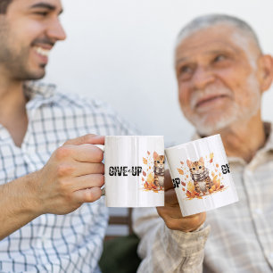 Geef nooit op met Schattigee Bengaalse Kat in de H Koffiemok