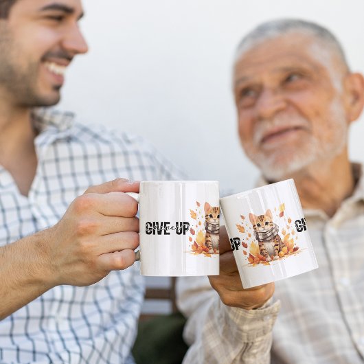 Geef nooit op met Schattigee Bengaalse Kat in de H Koffiemok