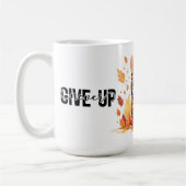 Geef nooit op met Schattigee Bengaalse Kat in de H Koffiemok (Links)