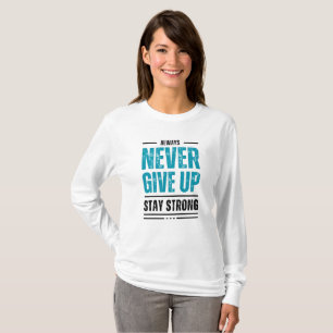 Geef Nooit Op – Motivatie Tri-blend T-shirt