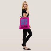 Geef Nooit Op – Motiverende Boodschappentas Tote Bag (Op model)