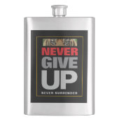 Geef nooit op Nooit prijsopgave Classic Flacon (Voorkant)