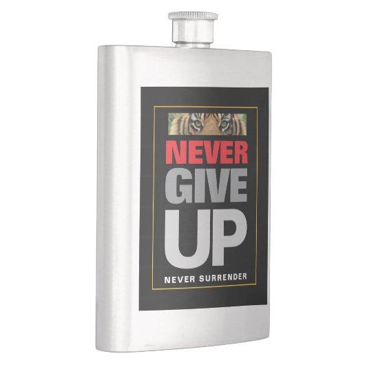 Geef nooit op Nooit prijsopgave Classic Flacon (Rechts)